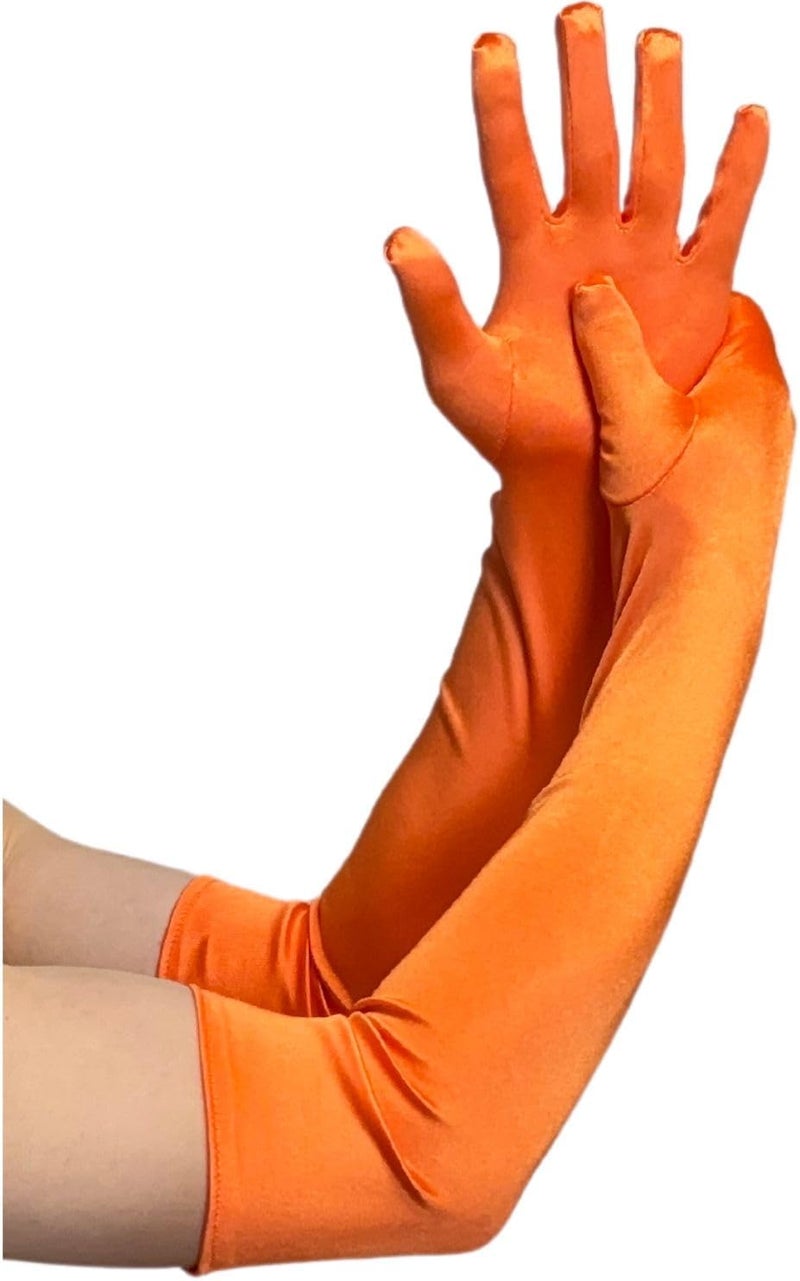 MD Style Long Opera Gloves for Women - 20s Party Costume - Elbow Length Tea Party Satin Gloves - Princess Accessories - Image 1